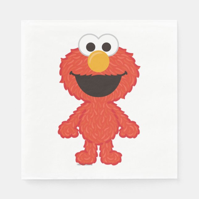 Elmo Wool Style Napkin (Front)