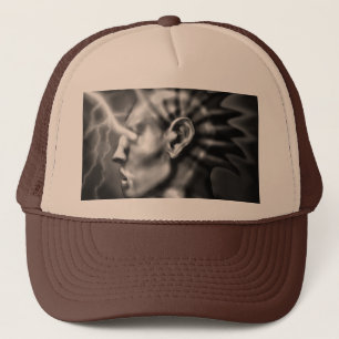 eloctroeyes trucker hat