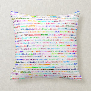 Elodie Text Design II Throw Pillow