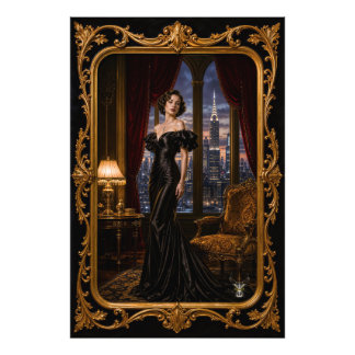Elodie Valtraine Hôtel dOrphée Nightscape Portrait Photo Print