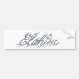 Elohim Rature Gris. Bumper Sticker