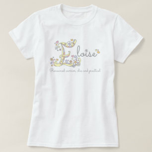 Eloise girls E name meaning custom tee