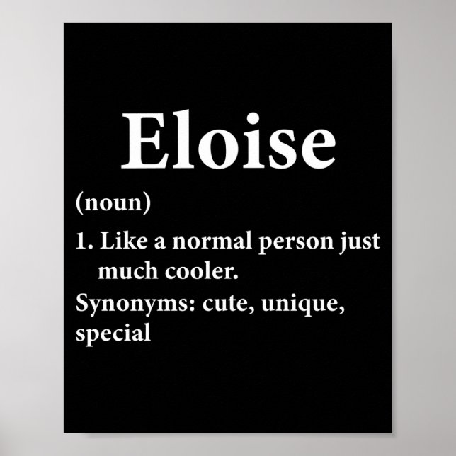 Eloise Name Definition  Poster (Front)
