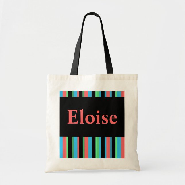 Eloise Pretty Stripes Budget Tote Bag (Front)