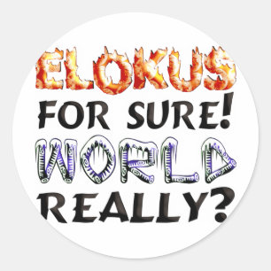 Elokut Classic Round Sticker