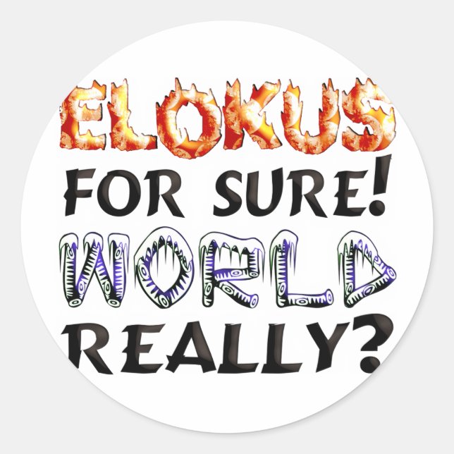 Elokut Classic Round Sticker (Front)