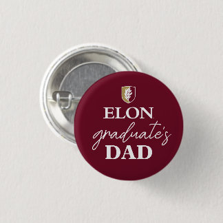 Elon | Graduate's Dad 3 Cm Round Badge