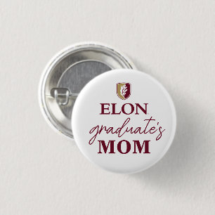 Elon Graduate's Mum 3 Cm Round Badge