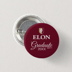 Elon Graduation 3 Cm Round Badge