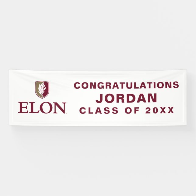 Elon Graduation Banner (Horizontal)
