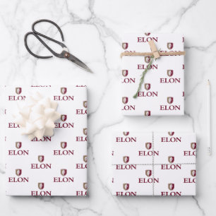 Elon Graduation Wrapping Paper Sheet