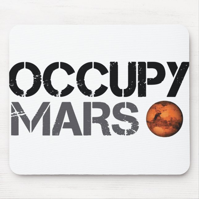 elon musk occupy mars mouse mat (Front)