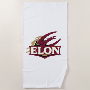 Elon Phoenix Logo Beach Towel