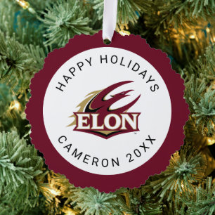 Elon Phoenix Logo Tree Decoration Card