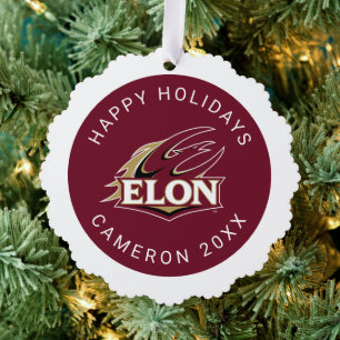 Elon Phoenix Logo Tree Decoration Card