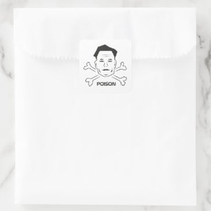 Elon Poison, Anti Elon Musk Square Sticker