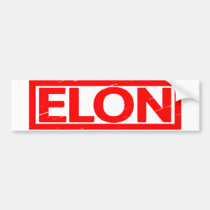 Elon Stamp Bumper Sticker