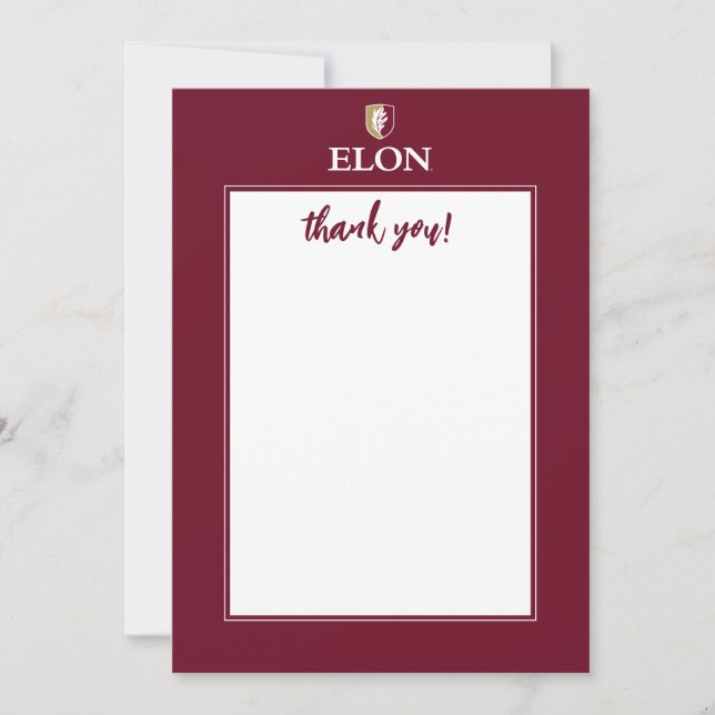 Elon | Thank You Card (Front)