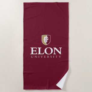 Elon University Beach Towel