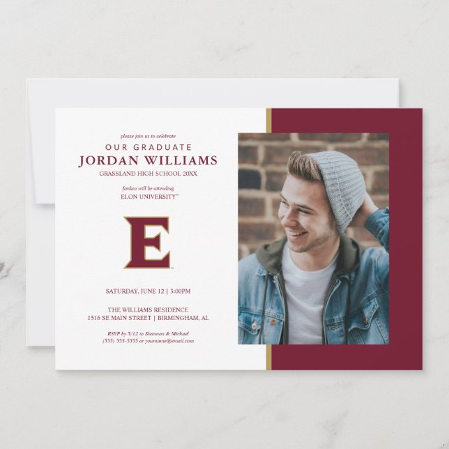 Elon University E Announcement (Front)