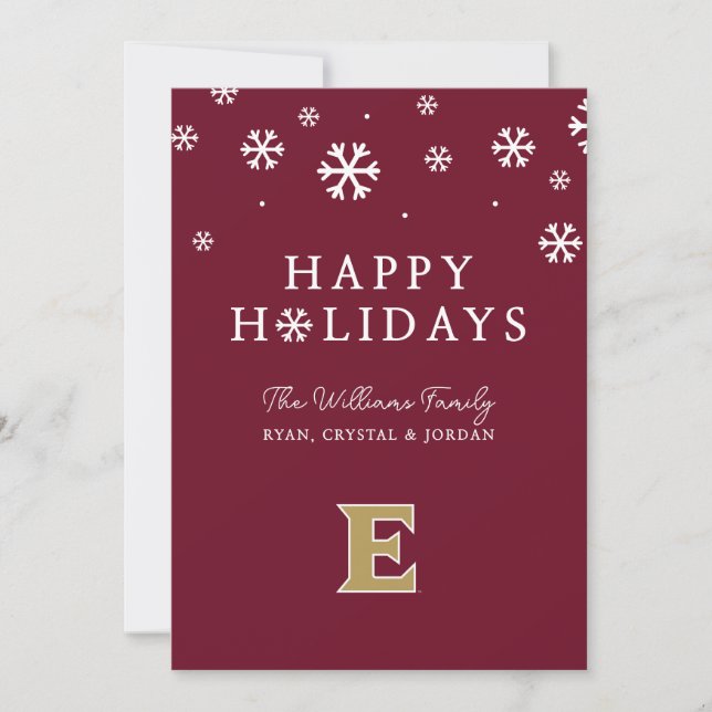 Elon University E Holiday Card (Front)