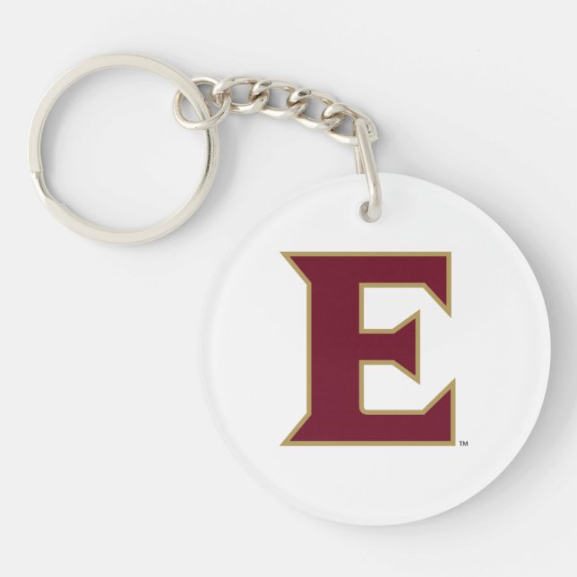 Elon University E Key Ring (Front)