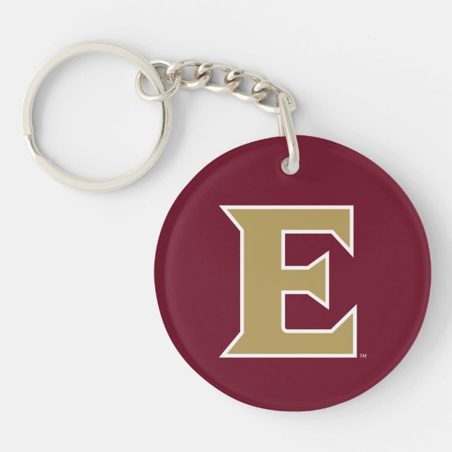 Elon University E Key Ring (Front)