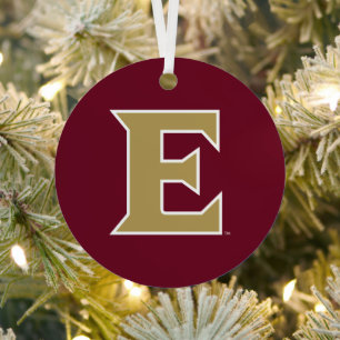 Elon University E Metal Tree Decoration