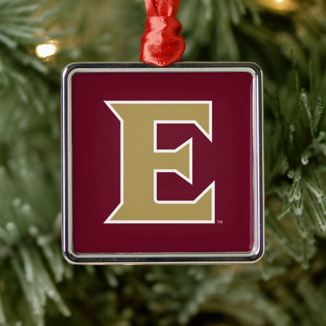 Elon University E Metal Tree Decoration (Tree)