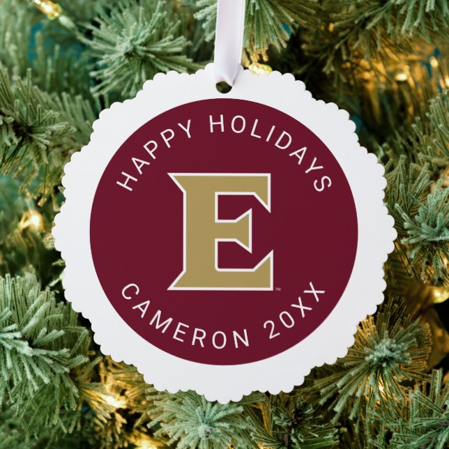 Elon University E Tree Decoration Card (Insitu (Tree))