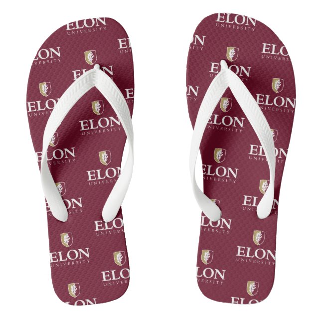 Elon University Flip Flops (Footbed)