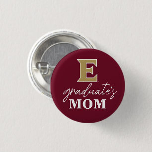 Elon University   Graduate's Mum 3 Cm Round Badge