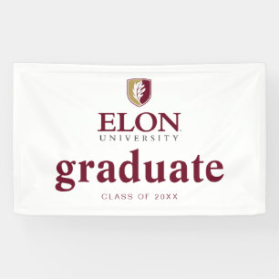 Elon University Graduation Banner