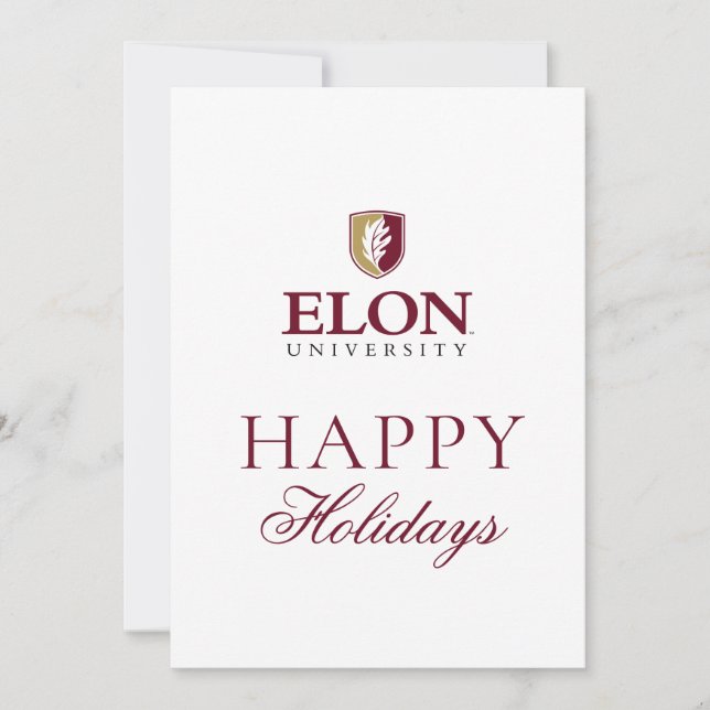 Elon University Holiday Card (Front)