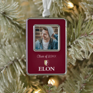 ElonElon University   Class of 20XX Silver Plated Framed Ornament
