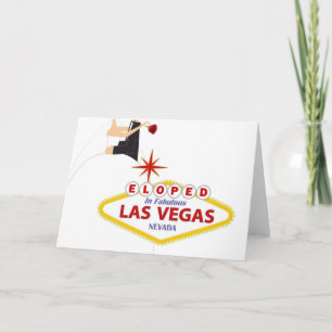 ELOPED IN FABULOUS LAS VEGAS Card