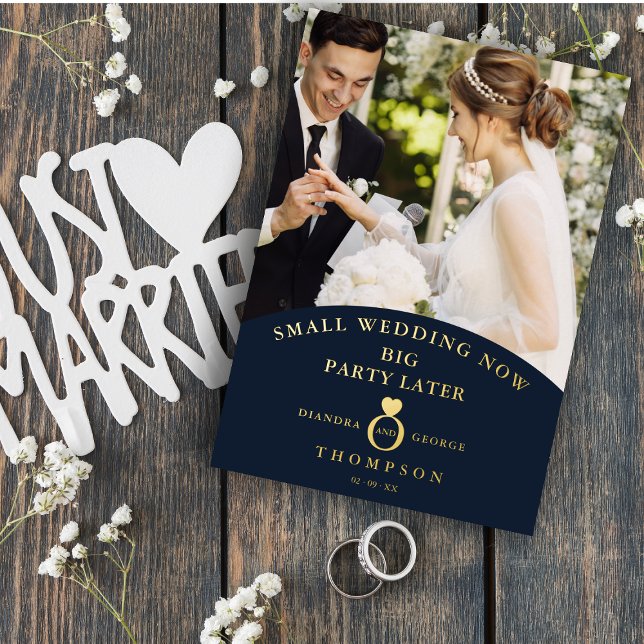 Eloped Navy Elegant Golden Photo Sophisticated (Creator Uploaded)