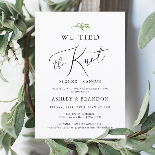 Eloped | We Tied The Knot Wedding Announcement  (Creator Uploaded)