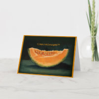 Elopement Announcement: Cantaloupe, Pun, Funny