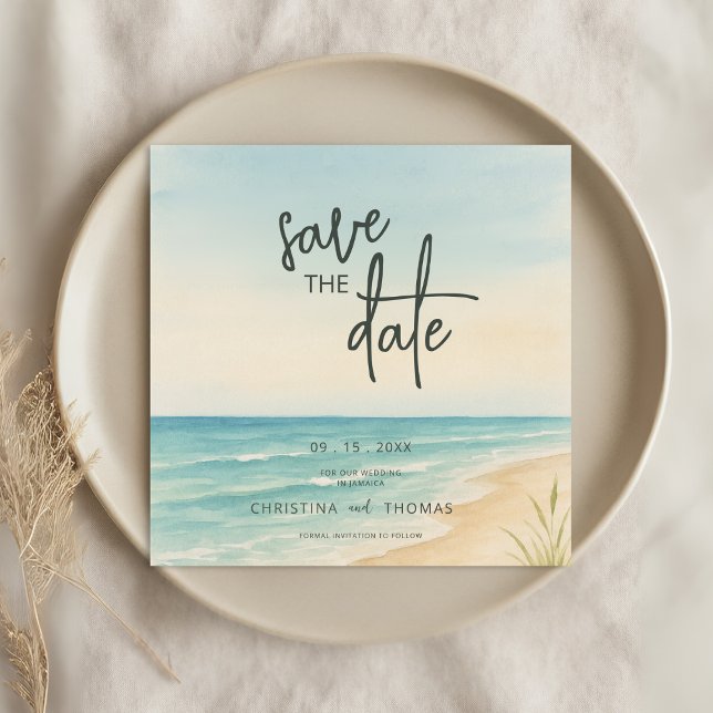 Elopement Beach Wedding Save the Date (Creator Uploaded)