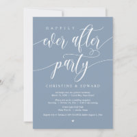 Elopement, Happily Ever After Party, Dusty Blue In