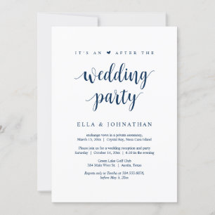 Elopement, Its an after the Wedding Party Invitat Invitation