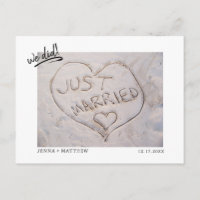 Elopement Just Married Photo Announcement