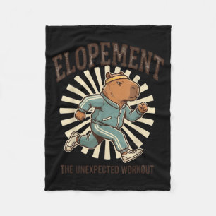 Elopement The Unexpected Workout Autism Elopement Fleece Blanket