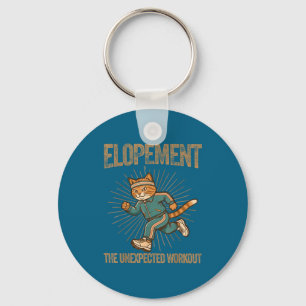 Elopement the unexpected workout funny autism key ring