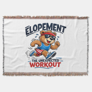 Elopement The Unexpected Workout Throw Blanket