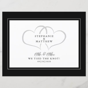 Elopement We Tied The Knot Mr & Mrs Announcement