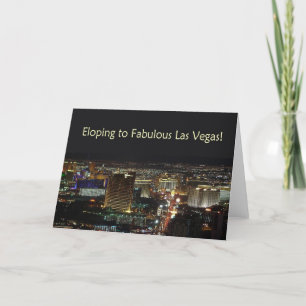 Eloping to Fabulous Las Vegas! Card