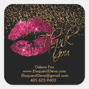 Eloquent Deva Bouquets - Thank You Square Sticker
