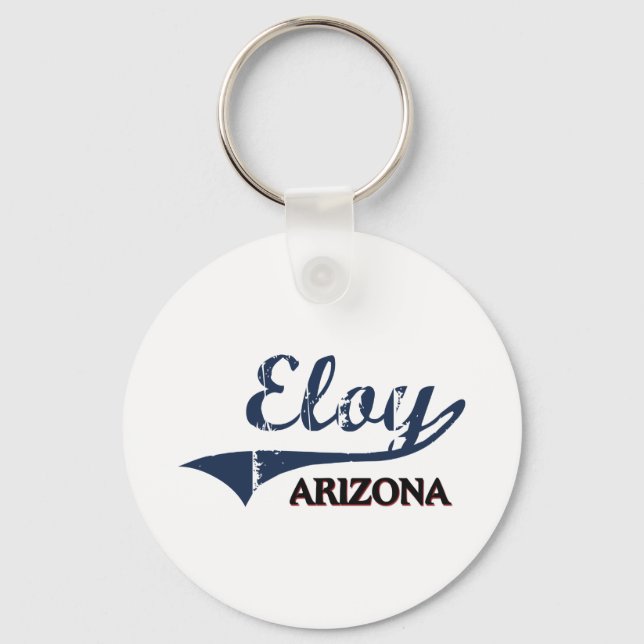 Eloy Arizona City Classic Key Ring (Front)